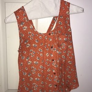 Orange flower Blouse